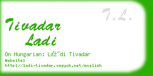 tivadar ladi business card